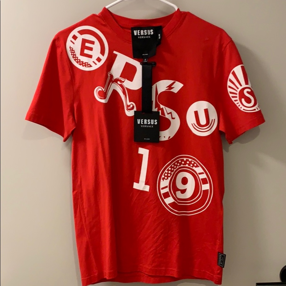 Versace brand new red T-shirt with tags